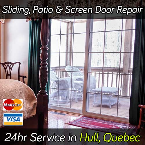 Sliding patio door repair service in Hull Quebec